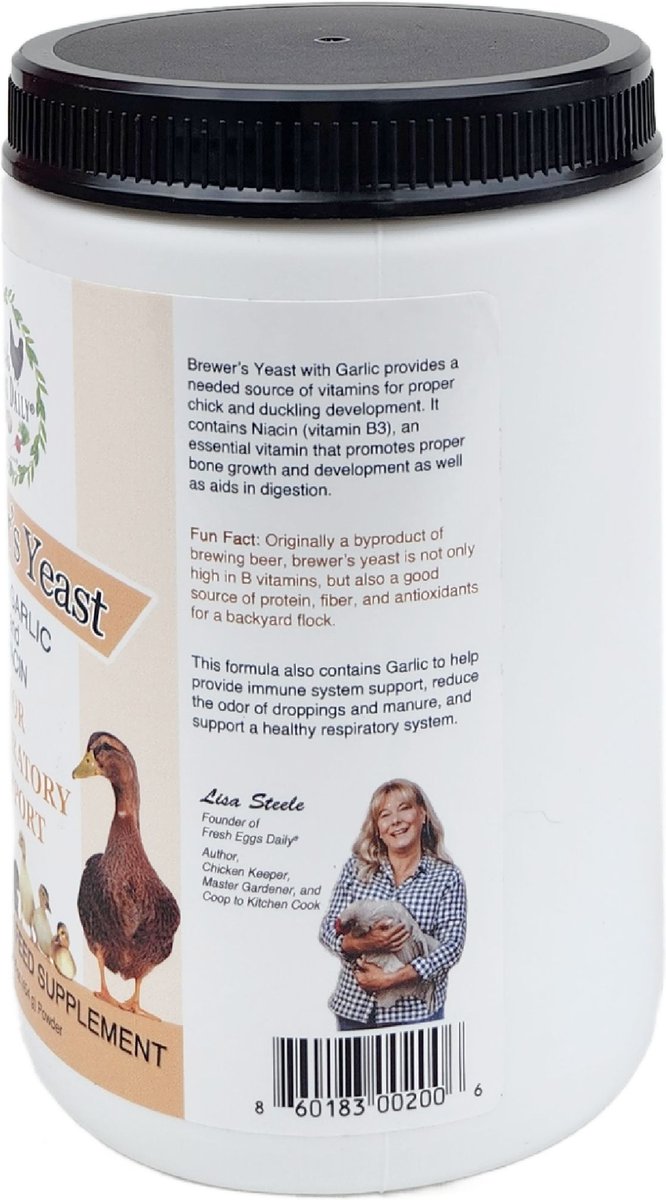 FRESH EGGS DAILY Brewers Yeast with Garlic Chicken & Duck Feeding