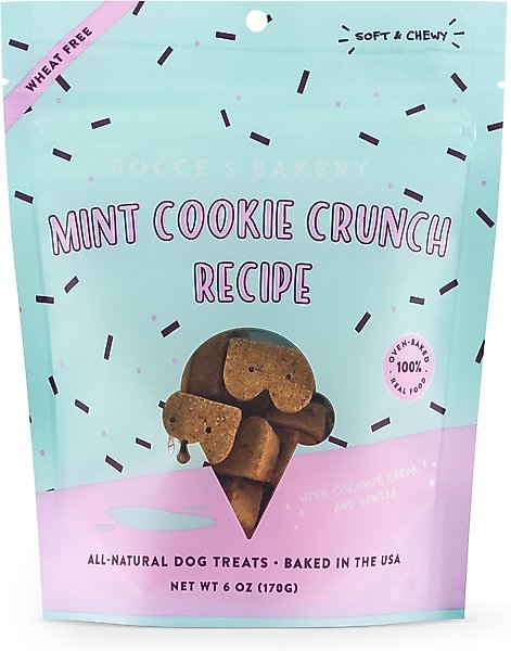 Bocce's Bakery Mint Cookie Crunch Soft & Chewy Dog Treats Bocce's Bakery Mint Cookie Crunch Soft & Chewy Dog Treats
