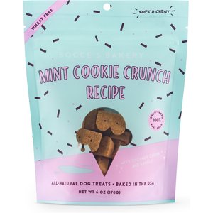 Bocce's Bakery Mint Cookie Crunch Recipe Dog Treats, 6-oz bag