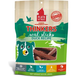 Plato Thinkers Duck Reciepe Dog Treats, 6.5-oz bag