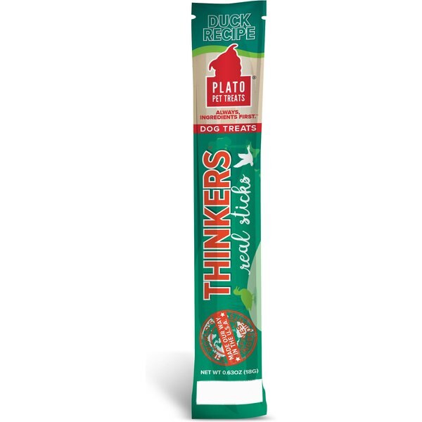 Plato Thinkers Duck Recipe Single Dog Treat, 1 count