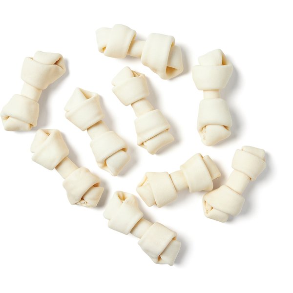 PetAg Rawhide Brand Chunky Chews 9" Natural Safety-Knot Bone Dog Treat