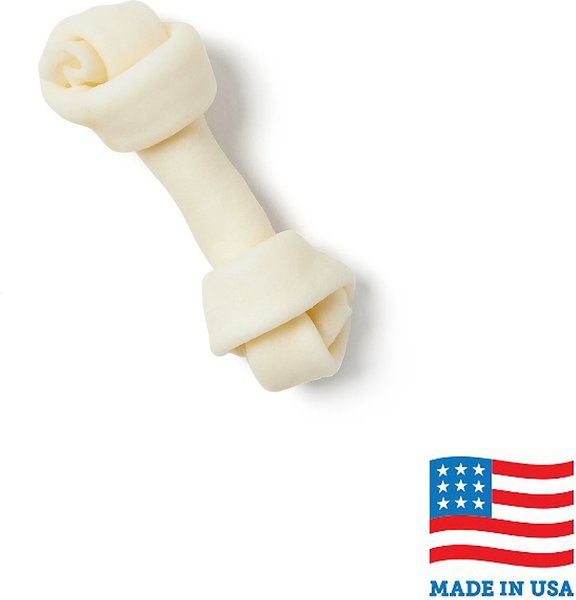 Bones & Chews Made in USA 4" Rawhide Bone Dog Treat, 1ct slide 1 of 3