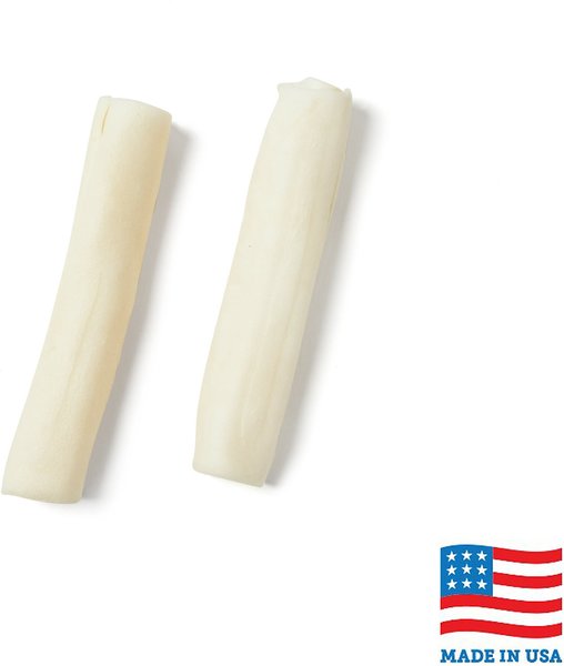 Bones & Chews Made in USA 7" Rawhide Roll Dog Treats, 2ct slide 1 of 2