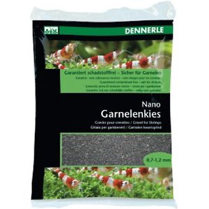 Dennerle Nano Garnelenkies Shrimp Aquarium Gravel, 4.4-lb bag, Sulawesi Black