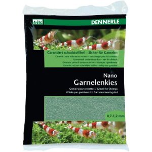 Dennerle Nano Garnelenkies Shrimp Aquarium Gravel, 4.4-lb bag, Java Green