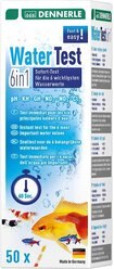 Dennerle Water Test 6 in 1 Aquarium Water Test Strips, 50 count