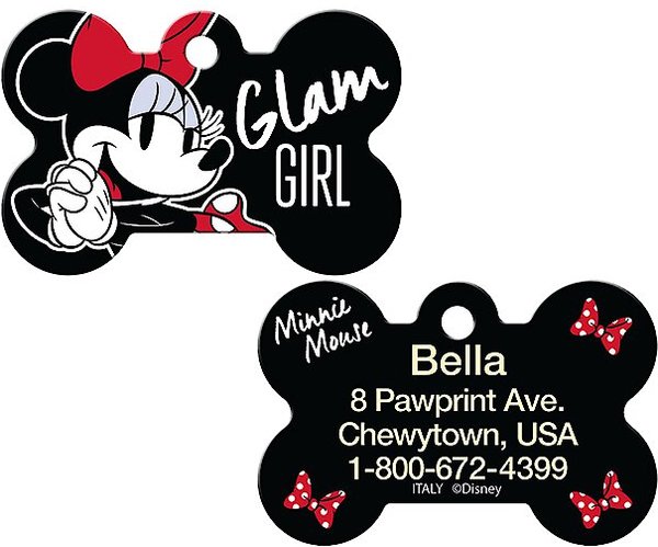 Quick-Tag Disney Minnie Mouse Personalized Dog & Cat ID Tag, Large, slide 1 of 3