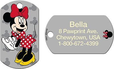 Quick-Tag Minnie Mouse Personalized Dog & Cat ID Tag, Large,, slide 1 of 1