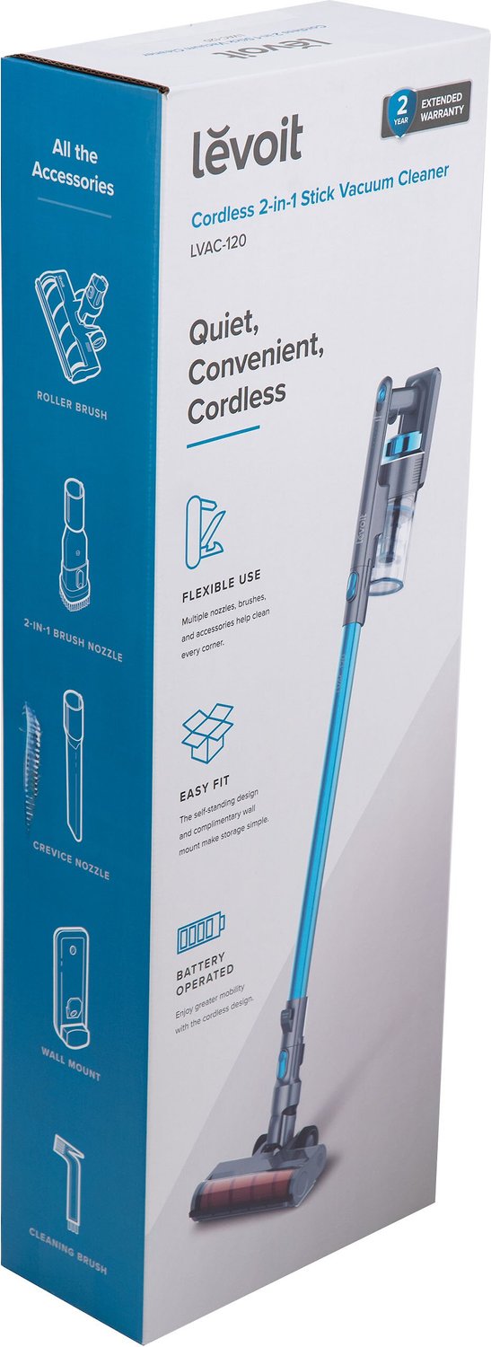 LEVOIT LVAC-120 Lightweight Cordless 2-in-1 Stick Vacuum Cleaner - Chewy.com