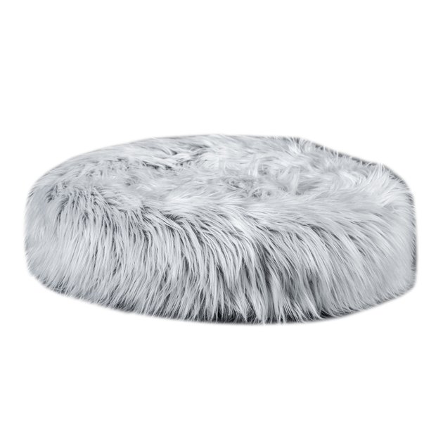 MAU LIFESTYLE Fluffi Donut Dog & Cat Bed, White - Chewy.com