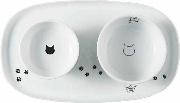 Necoichi Double Dining Tray Set & Elevated Cat Bowls slide 1 of 11