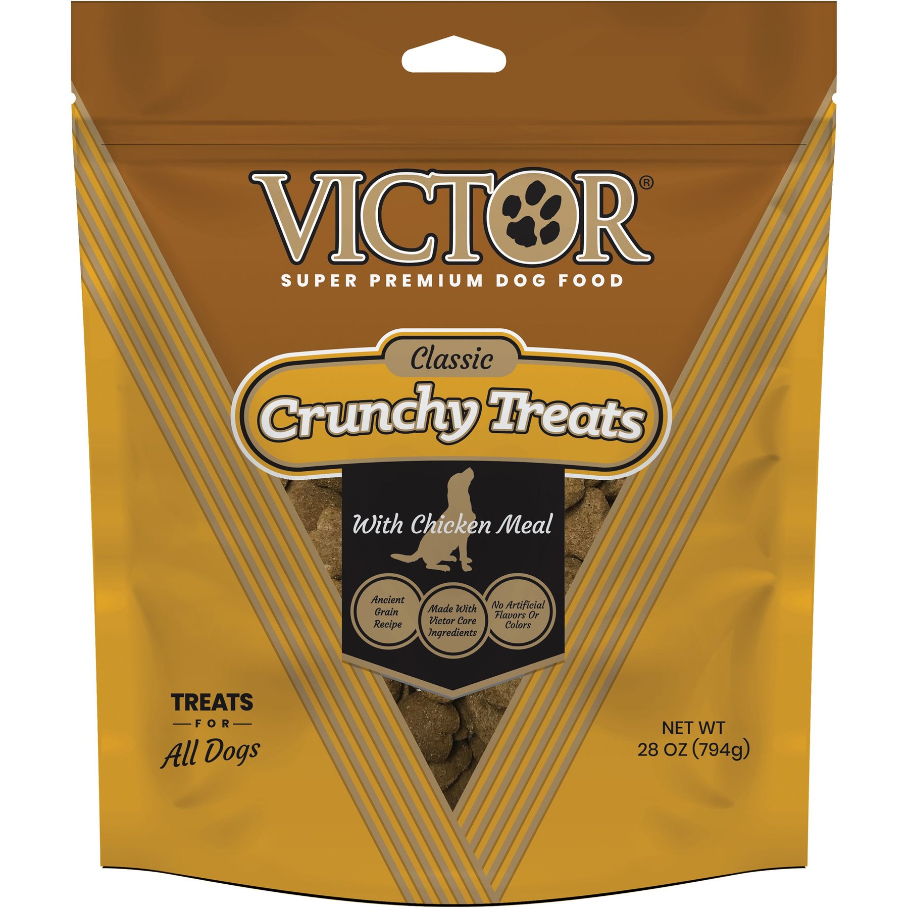 VICTOR Crunchy Treats Chicken Meal Dog Treats 28 oz bag Chewy