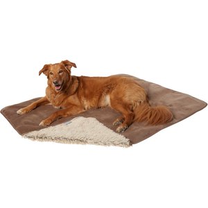 Frisco Long Faux Fur Cat & Dog Throw Blanket, Sand, Large