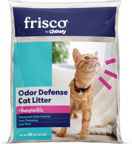 Frisco Odor Defense Honeysuckle Scented Clumping Clay Cat Litter, 35-lb bag slide 1 of 8