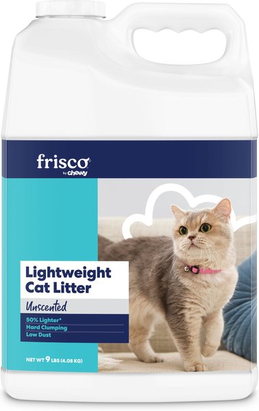 Frisco Lightweight Unscented Clumping Cat Litter, 9-lb jug slide 1 of 8
