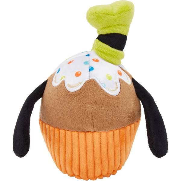Disney Pluto Cupcake Plush Squeaky Dog Toy