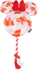 Disney Minnie Mouse Lollipop Plush with Rope Squeaky Dog Toy
