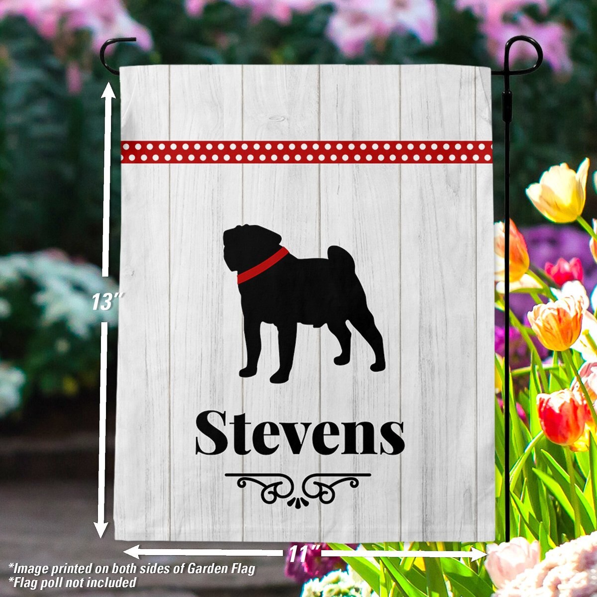 904 Custom Personalized Hello Stranger Dog Breed Garden Flag