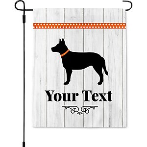904 Custom Dog Breed Personalized Garden Flag, Australian Cattle