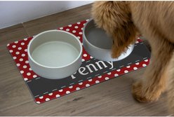 904 Custom Polka Dot Personalized Dog & Cat Placemat slide 2 of 4