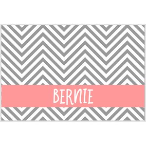 904 Custom Chevron Personalized Dog & Cat Placemat