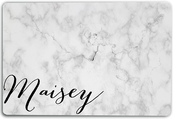 904 Custom Marbled Personalized Dog & Cat Placemat