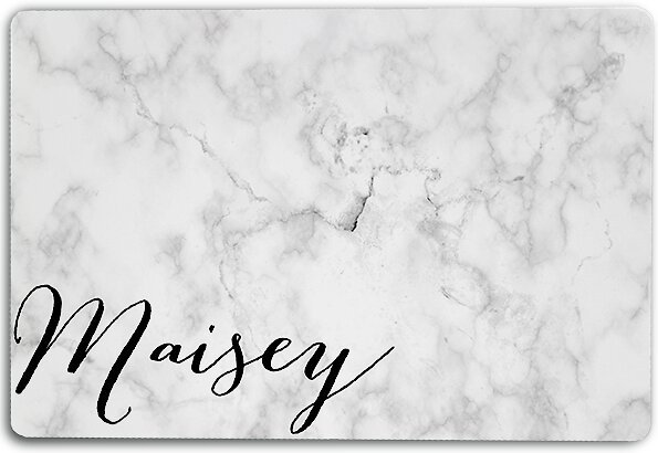 904 Custom Marbled Personalized Dog & Cat Placemat slide 1 of 4