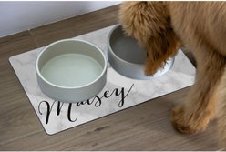 904 Custom Marbled Personalized Dog & Cat Placemat slide 2 of 4