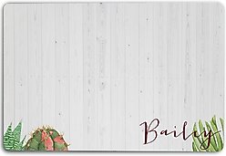 904 Custom Cactus Personalized Dog & Cat Placemat