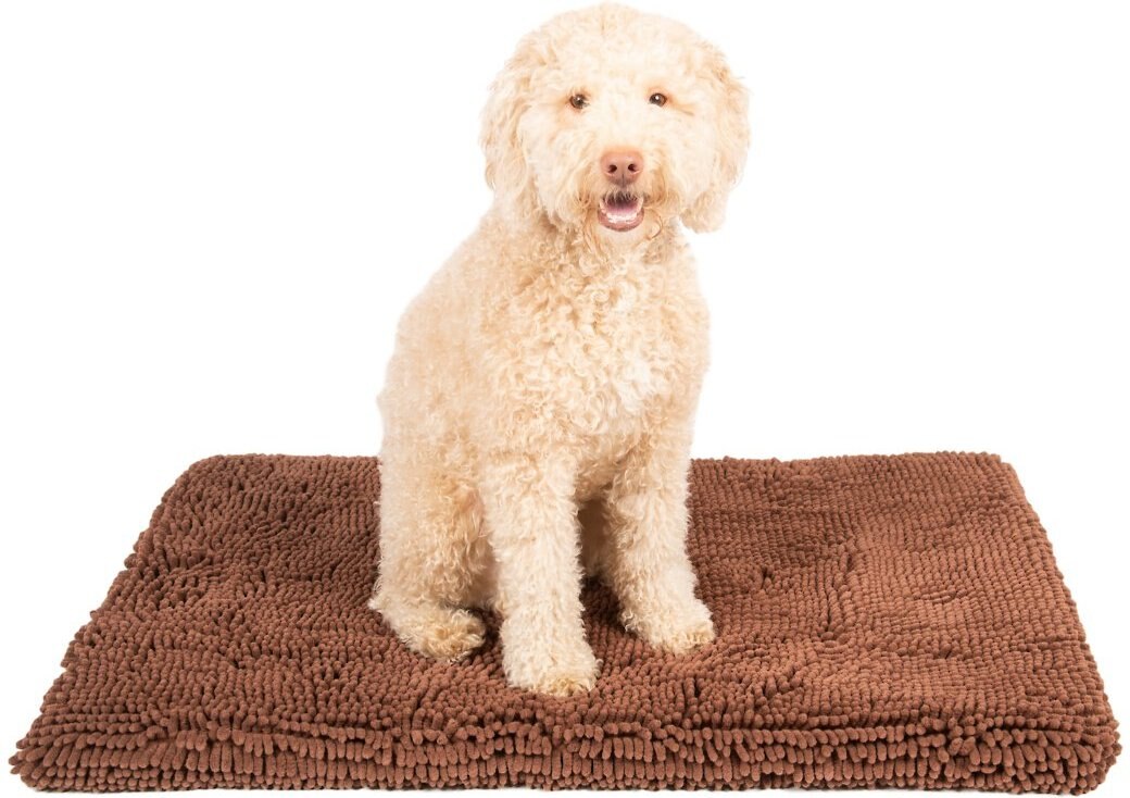 DOG GONE SMART Dirty Dog Cushion Dog Pad, Brown, Small