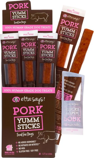 Etta Says! Pork Yumm Sticks Human Grade Pork Dog Treats