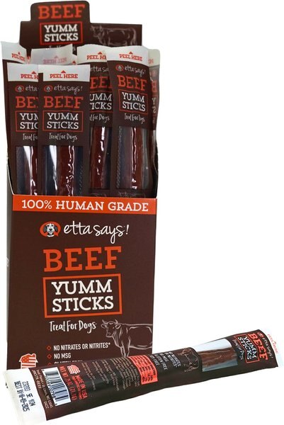 Etta Says! Beef Yumm Sticks Dog Treats, 24 count slide 1 of 4
