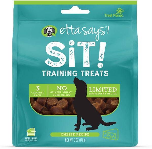Etta Says! Sit! Training Treats Cheese Recipe Dog Treats, 6-oz bag slide 1 of 2