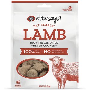 Etta Says! Eat Simple! Lamb Freeze-Dried Dog Treats, 2.5-oz bag
