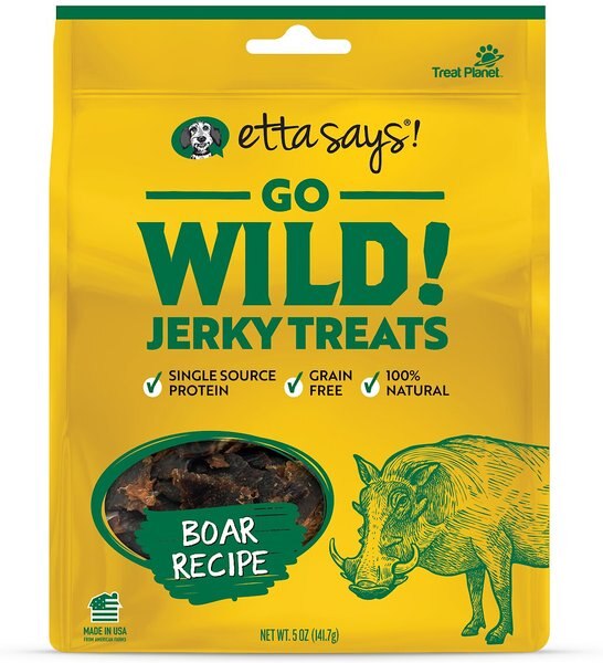 Etta Says Go Wild! Jerky Treats Boar Recipe Dog Treats Etta Says Go Wild! Jerky Treats Boar Recipe Dog Treats