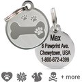 Frisco Personalized Dog & Cat ID Tag, Medium, Bone With Paw Print