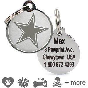 Frisco Personalized Dog & Cat ID Tag, Medium, Star