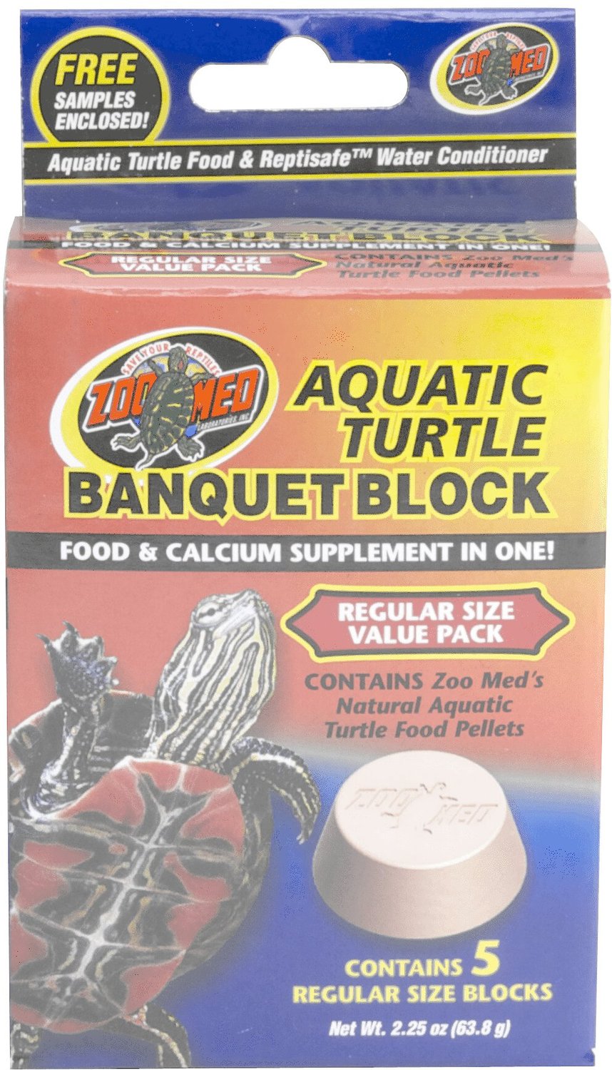 ZOO MED Aquatic Turtle Banquet Block Aquatic Turtle Food,  block -  