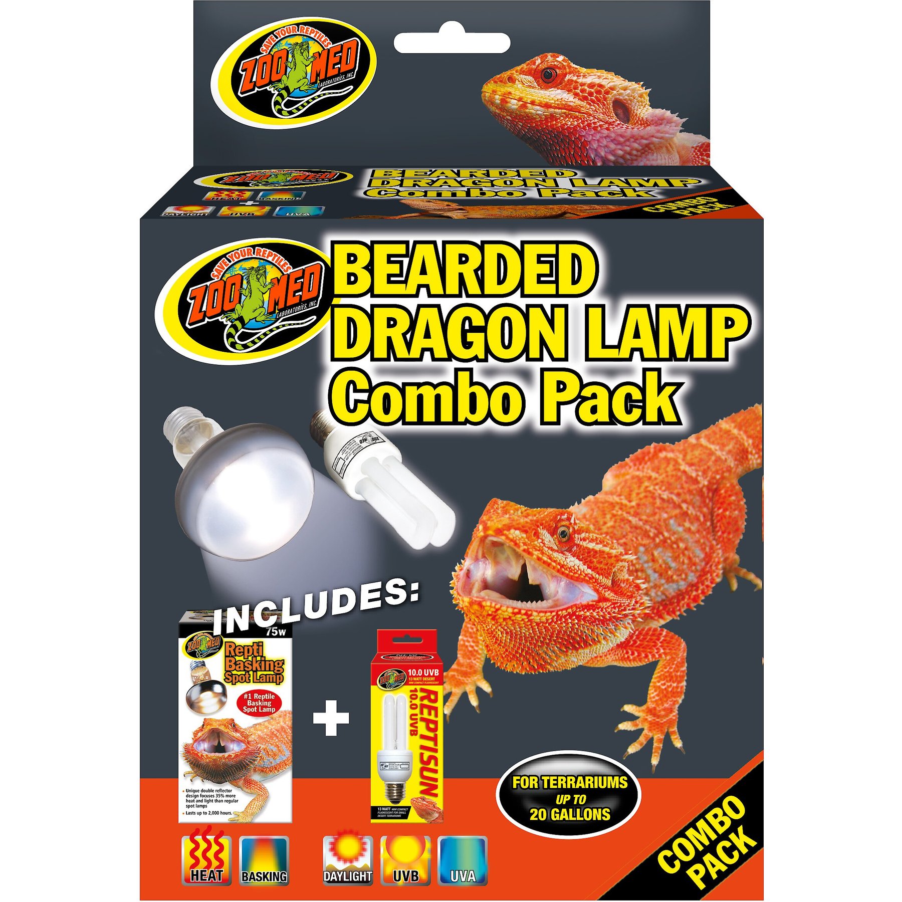 Zoo Med Bearded Dragon Lamp Combo Pack