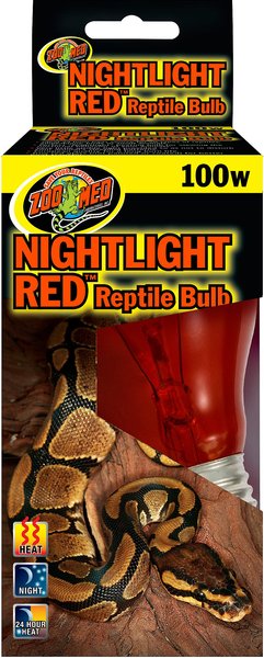 Zoo Med Nightlight Red Reptile Terrarium Bulb, 100-watt slide 1 of 3