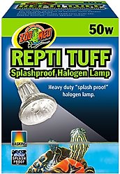 Zoo Med Repti Tuff Splashproof Halogen Reptile Terrarium Lamp, 50-watt