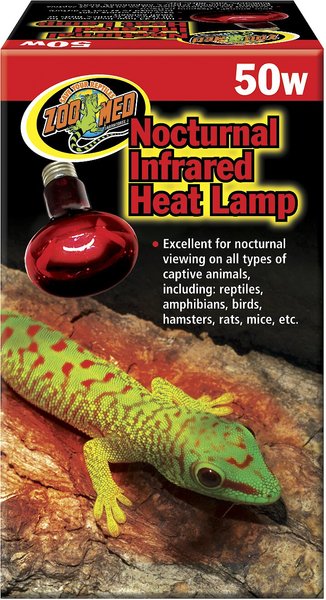 Zoo Med Nocturnal Infrared Reptile Terrarium Heat Lamp, 50-watt slide 1 of 2