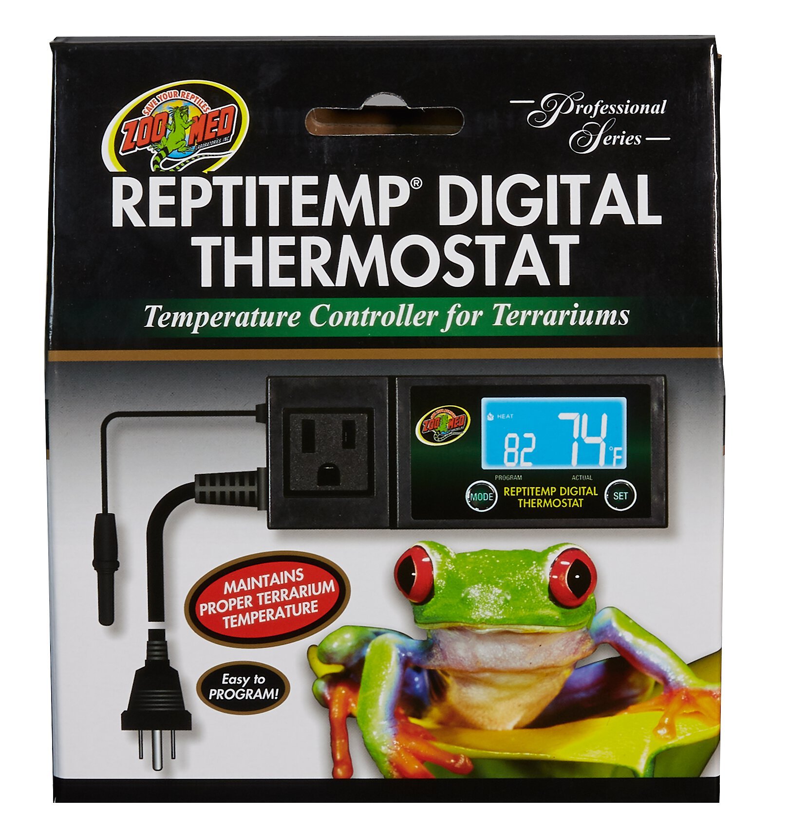 repti zoo SH126 Reptile Terrariums Digital Max Min Thermometer