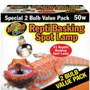 Zoo Med Repti Basking Reptile Spot Lamp, 50-watt, 2 count