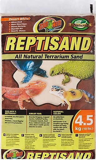 Zoo Med Reptisand Reptile Terrarium Sand, Desert White, 10-lb bag