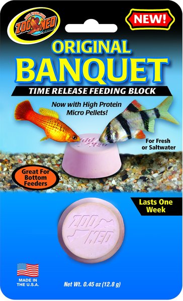 Zoo Med Original Banquet Time Release Fish Feeding Block slide 1 of 2