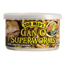 Zoo Med Can O' Superworms Extra Large Mealworms Reptile Food, 1.2-oz can
