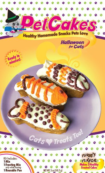 PetCakes Halloween Cake Kit Cat Treats, 6.6-oz box slide 1 of 3