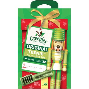 Greenies Original Teenie Holiday Dental Dog Treats, 22 count